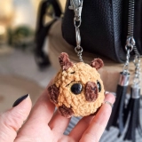 Brelok Kapibara Handmade Pluszowa Amigurumi 14 cm do Plecaka Kluczy