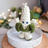 Pluszowa Kukurydza 22 cm – Maskotka Handmade, Zabawka Edukacyjna