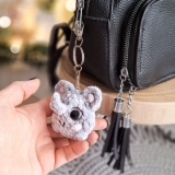Brelok Słonik Handmade Pluszowy Amigurumi 14 cm do Plecaka Kluczy