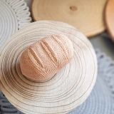 Chleb szydełkowy dekoracja kuchenna handmade 12 cm