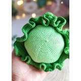 Kapusta Montessori szydełkowa Handmade zabawka edukacyjna 14 cm