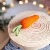 Marchewka szydełkowa z odczepianą natką | Montessori | Handmade