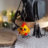 Brelok Kurczaczek Handmade z Pluszowej Włóczki Amigurumi Żółty